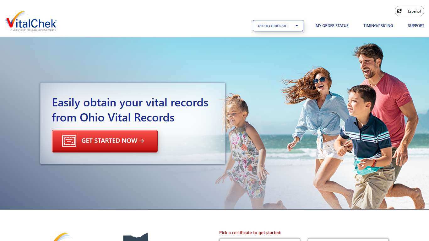 Ohio Vital Records (OH) | Order Certificates - VitalChek
